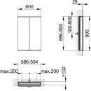 KEUCO 800200061000200 Royal Modular 2.0 SPS, unbel. 80020,