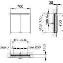 KEUCO 800200070000200 Royal Modular 2.0 SPS, unbel. 80020,