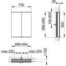 KEUCO 800200071000000 Royal Modular 2.0 SPS, unbel. 80020,