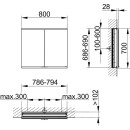 KEUCO 800200080000000 Royal Modular 2.0 SPS, unbel. 80020,