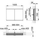 KEUCO 800200100000000 Royal Modular 2.0 SPS, unbel. 80020,