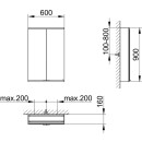 KEUCO 800201061100200 Royal Modular 2.0 SPS, unbel. 80020,