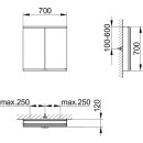 KEUCO 800201070000000 Royal Modular 2.0 SPS, unbel. 80020,