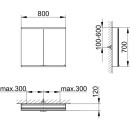 KEUCO 800201080000000 Royal Modular 2.0 SPS, unbel. 80020,