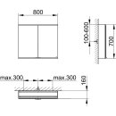 KEUCO 800201080100000 Royal Modular 2.0 SPS, unbel. 80020,