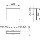 KEUCO 800201080100200 Royal Modular 2.0 SPS, unbel. 80020,