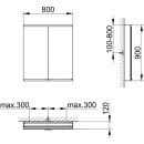 KEUCO 800201081000000 Royal Modular 2.0 SPS, unbel. 80020,