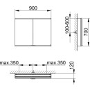 KEUCO 800201090000000 Royal Modular 2.0 SPS, unbel. 80020,