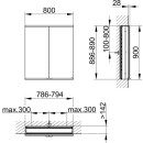 KEUCO 800210081100000 Royal Modular 2.0 SPS, bel. 80021,