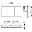 KEUCO 800301140000000 Royal Modular 2.0 SPS, unbel. 80030,