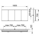 KEUCO 800401160000000 Royal Modular 2.0 SPS, unbel. 80040,