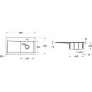 Villeroy & Boch 335101KG EB-SP Subway Style 50 900x510mm