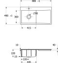Villeroy &amp; Boch 33520FJ0 SP Subway Style 50 Flat...