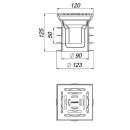 Dallmer 700384 Bodenablauf Pronto K, DN 125,