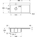 Villeroy &amp; Boch 33620Fi4 SP Subway Style 60 Flat...