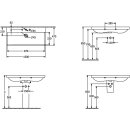 Villeroy &amp; Boch 4156A5RW Schrankwaschtisch Avento...