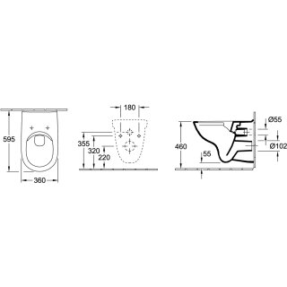 Villeroy & Boch 46957601 Combi-Pack ViCareUNIVERSAL 469576 360