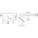 Villeroy &amp; Boch 4A338301 Schrankwaschtisch Collaro 800x465mm