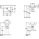 Villeroy &amp; Boch 4A4158R1 Waschbecken O.novo 550x460mm...
