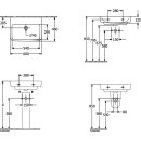 Villeroy &amp; Boch 4A416201 Waschbecken O.novo 600x460mm...
