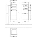 Villeroy &amp; Boch A7121RVG SS Subway 2.0 1R 356x857x370mm 1trg.