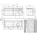 Villeroy &amp; Boch B59000PD WTUS Legato B590 1400x550x500mm 4