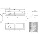 Villeroy &amp; Boch B59500MS WaschbeckenUS Legato B595 1600x380x