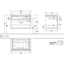 Villeroy &amp; Boch B75400FP WTUS Legato B754 800x550x500mm 2