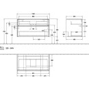 Villeroy &amp; Boch C01600VH WTUS Collaro C016 1000x548x500mm 2