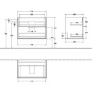 Villeroy &amp; Boch F01000GM Waschbeckenunterschrank...