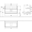 Villeroy &amp; Boch F02000GM Waschbeckenunterschrank...