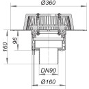 Dallmer 671516 Dachablauf SuperDrain 62 H FPO,