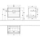 Villeroy &amp; Boch F09100GM Waschbeckenunterschrank...