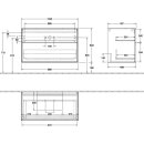 Villeroy &amp; Boch F10100GM Waschbeckenunterschrank Finion F10