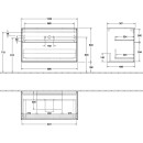 Villeroy &amp; Boch F10100HG Waschbeckenunterschrank...