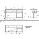 Villeroy &amp; Boch F401GMPD Waschbeckenunterschrank Finion F40