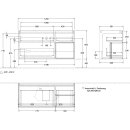 Villeroy &amp; Boch F422GMGK Waschbeckenunterschrank Finion F42