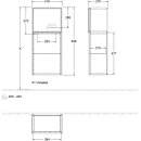 Villeroy &amp; Boch F500GFHG Seitenschrank Finion F50