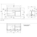 Villeroy &amp; Boch F661HFHG Waschbeckenunterschrank Finion F66