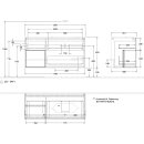 Villeroy &amp; Boch F681PCGM Waschbeckenunterschrank Finion F68
