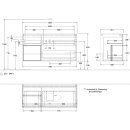 Villeroy &amp; Boch F701GMGK Waschbeckenunterschrank Finion F70
