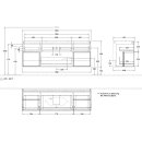 Villeroy &amp; Boch F741PCHG Waschbeckenunterschrank...