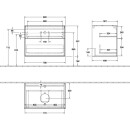 Villeroy &amp; Boch F75100GK Waschbeckenunterschrank Finion F75