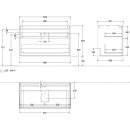 Villeroy &amp; Boch F76200GM Waschbeckenunterschrank Finion F76