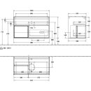 Villeroy &amp; Boch F771GFGF Waschbeckenunterschrank...