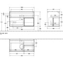 Villeroy &amp; Boch F781GFGF Waschbeckenunterschrank...