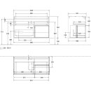 Villeroy &amp; Boch F781PCHB Waschbeckenunterschrank...