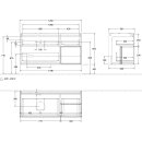 Villeroy &amp; Boch F812HFPC Waschbeckenunterschrank...
