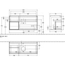 Villeroy &amp; Boch F821GFGF Waschbeckenunterschrank...