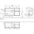 Villeroy &amp; Boch F831GFGF Waschbeckenunterschrank...